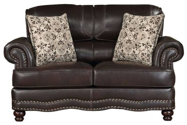 Homelegance® Milford Brown Loveseat-2