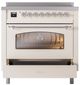 Ilve® Nostalgie II Series 36" Antique White Pro Style Induction Range-3