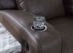 Signature Design by Ashley® Lavenhorne Umber Reclining Sofa with Drop Down Table-3