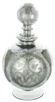 A & B Home Antique Silver 11" Glass Jar-0