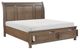 Homelegance® Bethel Antique Brown Queen Sleigh Storage Bed-4