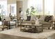 Hammary® Amara Taupe Rectangular End Table with Natural Marble Top and Gray Frame-1
