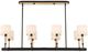 Uttermost® Franconia Matte Black/Natural/White 8-Light Pendant-5