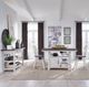 Liberty Furniture Farmhouse 5-Piece Brown/White Gathering Table Set-1