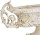 A & B Home Distressed White Pedestal Vase-3