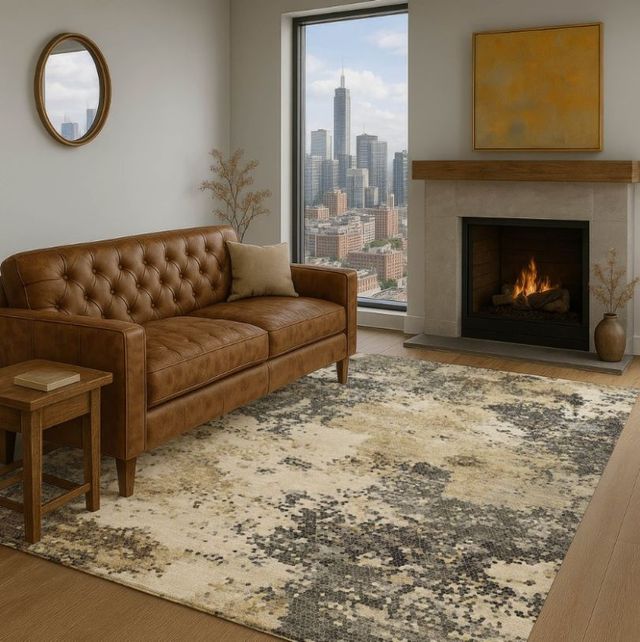 Dalyn™ Rug Company Lumara LM4 Pewter 5'x8' Area Rug-1