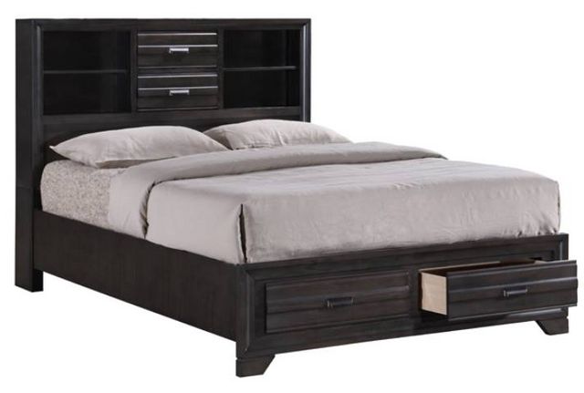 American Wholesale Furniture Antique Grey Queen Storage Bed-0