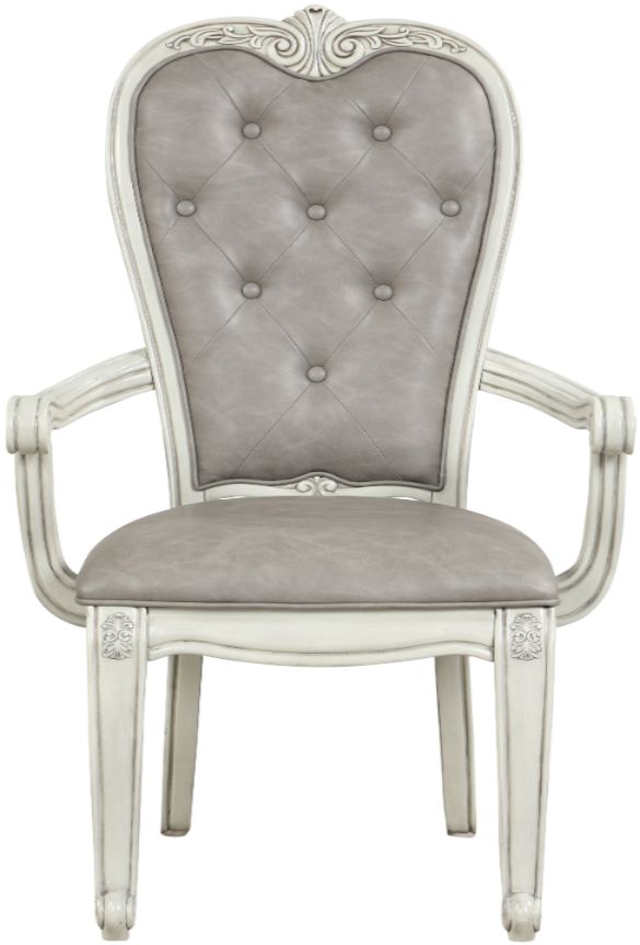 New Classic® Home Furnishings Bianello Vintage Ivory Arm Chair-1