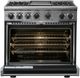 Viking® 7 Series 36" Antique Bronze Pro Style Dual Fuel Range with Griddle-1