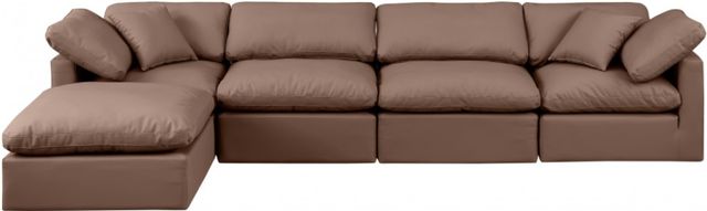 Meridian Furniture Indulge 5-Piece Brown Modular Sectional-2