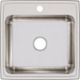 Elkay Lustertone® Classic Lustrous Satin 22" x 22" x 7-5/8" 1-Hole Single Bowl Drop-In Sink-1