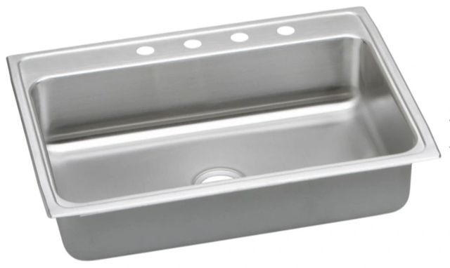 Elkay Lustertone® Classic Lustrous Satin Stainless Steel 31'' x 22'' x 6" Single Bowl Drop-in Sink-0