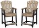Signature Design by Ashley® Fairen Trail 2-Piece Black/Driftwood Outdoor Counter Stool Set-0