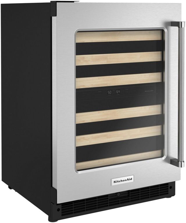 KitchenAid® 24" Stainless Steel Wine Cooler-2