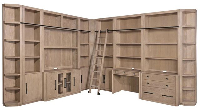 Parker House® Breckenridge Medium Brown 32" Open Top Bookcase-2