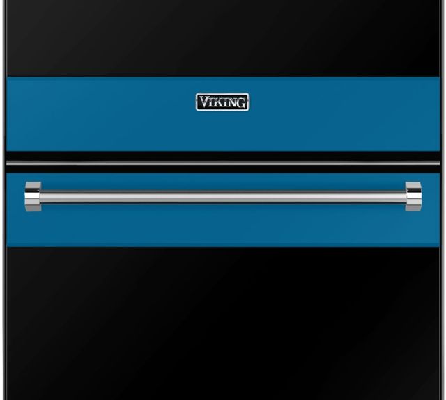 Viking® 3 Series 30" Alluvial Blue Double Electric Wall Oven-1