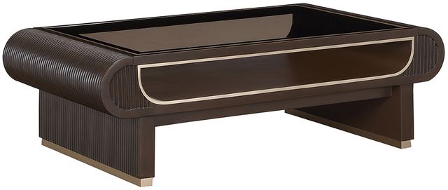 Michael Amini® West Kensington Medium Espresso Cocktail Table-0