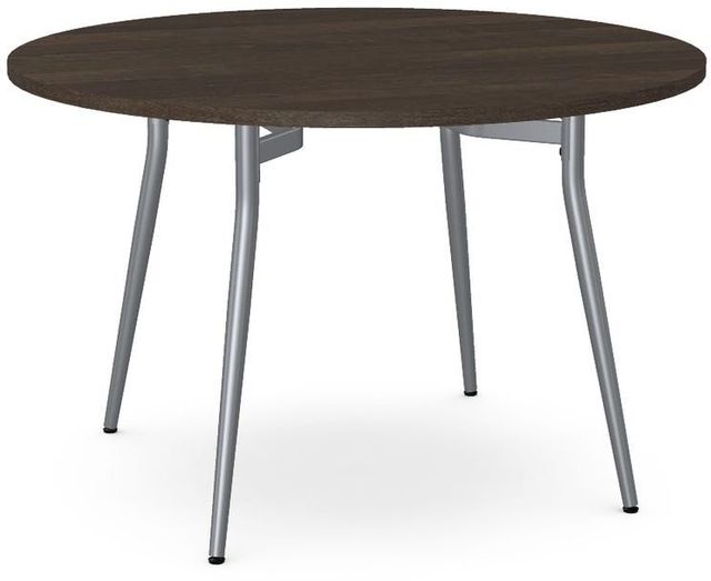 Amisco Customizable Alys 31" Round Table with 48" Birch Veneer Top-0