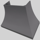 Vent-A-Hood® Designer Series 48" Gunsmoke Wall Mounted Range Hood-4