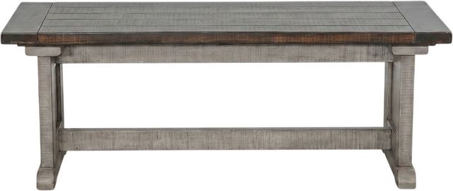 Sunny Designs™ Homestead Hills Alpine Gray/Tobacco Leaf Side Bench-2