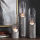 Uttermost® Karter 3-Piece Gray Candle Holder Set-2