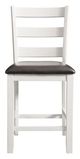 Elements International Martin Black/White Counter Side Chair-1