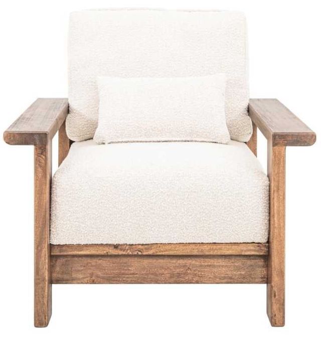 International Furniture Direct Duna Lacquer Brown/Pearl Accent Chair-1