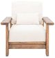 International Furniture Direct Duna Lacquer Brown/Pearl Accent Chair-1