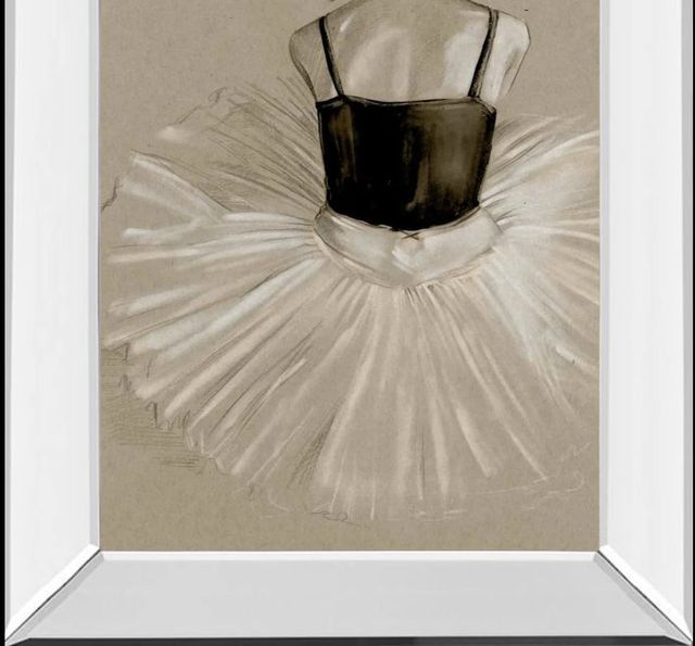 Classy Art Black Leotard II by Jennifer Paxton Parker Mirror Framed Wall Art-1