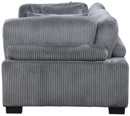 Mazin Furniture Traverse Gray Loveseat-3