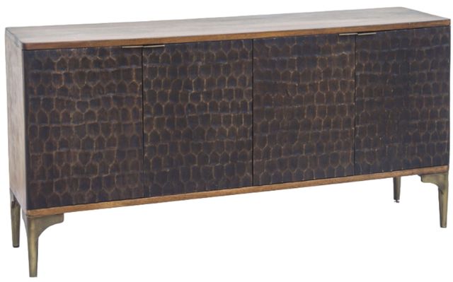 Home Trends & Design Santa Cruz Antique Bronze/Brown Sideboard-0