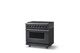 Viking® 7 Series 36" Cast Black Pro Style Dual Fuel Range-2