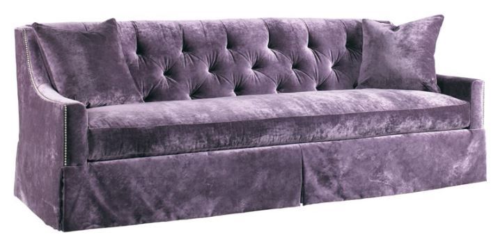 Lillian August Camille Peeler Purple Sofa