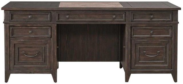 Liberty Furniture Paradise Valley Saddle Brown Executive Desk-2