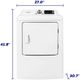 Element® 7.0 Cu. Ft. White Front Load Electric Dryer -4