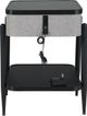Signature Design by Ashley® Jorvalee Black Glass Accent Table with Gray Accent -1