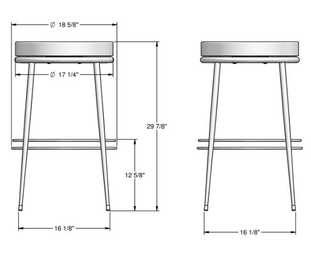Amisco Customizable Glenn Bar Stool-1