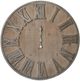 A & B Home Adelaide Brown Oversized Wall Clock-0