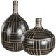 Uttermost® Graphite 2-Piece Black Stride Vase Set-0