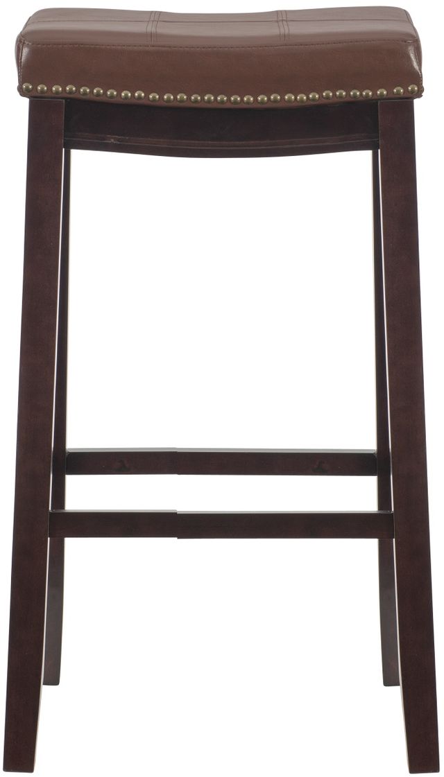 Linon Claridge Brown/Cognac Bar Stool-2