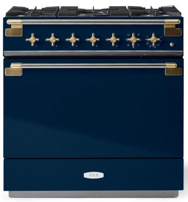 AGA™ Elise Series 36" Indigo Pro Style Dual Fuel Range-0