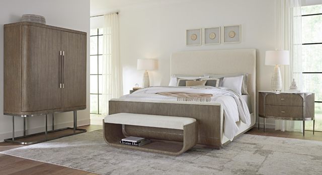 Hooker® Furniture Modern Mood Inverness Natural/Mink Bed Bench-1
