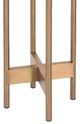 Decor-Rest® Furniture LTD Tonic Natural White Marble Top Side Table with Brass Base-1