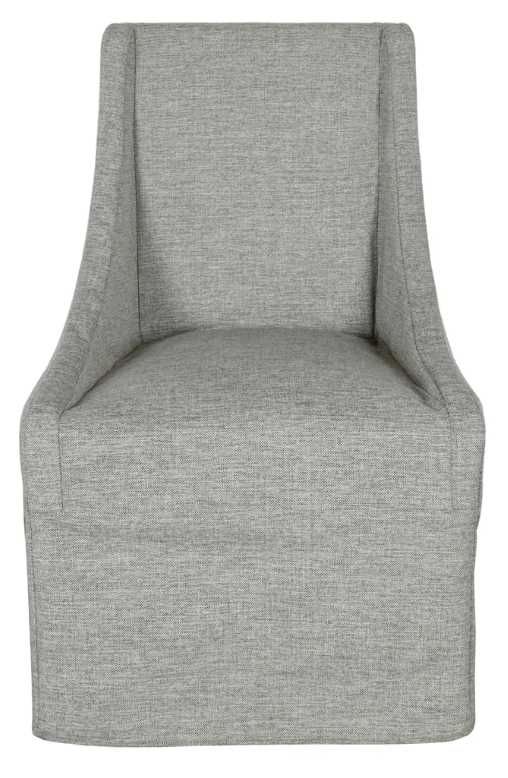 Classic Home Warwick Gray Rolling Wingback Dining Chair-3