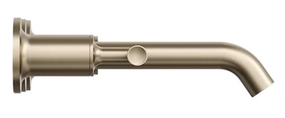 KOHLER® Purist® Vibrant Brushed Bronze Wall-Mount Bathroom Sink Faucet Trim with Lever Handles-2