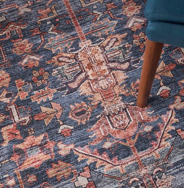 Nourison Home™ Grand Washables Navy Brick 5'x7' Area Rug-2