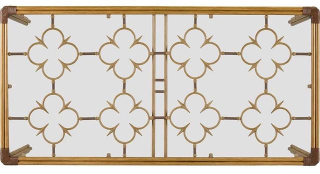 Lane Venture® Mimi by Celerie Kemble Raffia Rectangular Dining Table-2