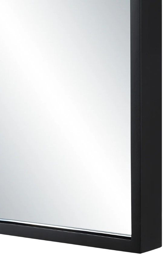 Renwil® Agata Matte Black Accent Mirror-4