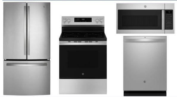 GE 4 Piece Stainless Steel Kitchen Package-0