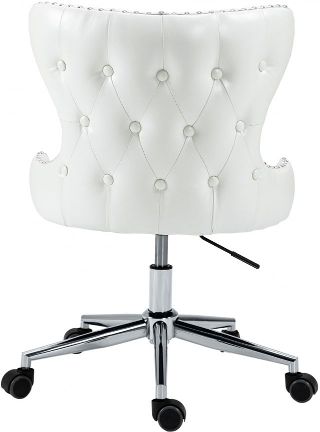 Meridian Furniture Hendrix White Faux Leather Office Chair-1